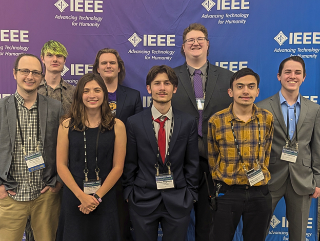 WCU students in IEEE take a group photo at SoutheastCon 2026