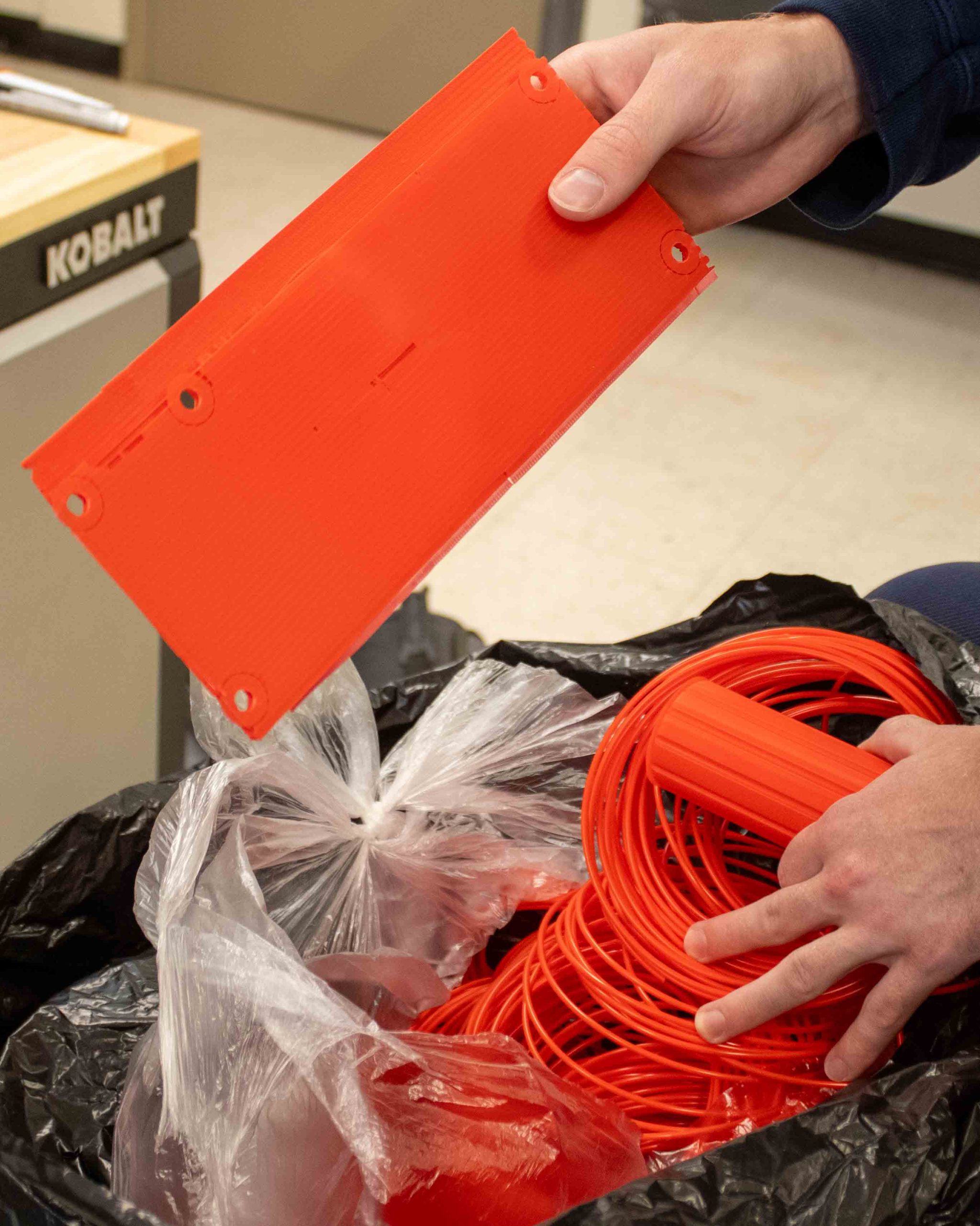 Fillament and waste from the maker space