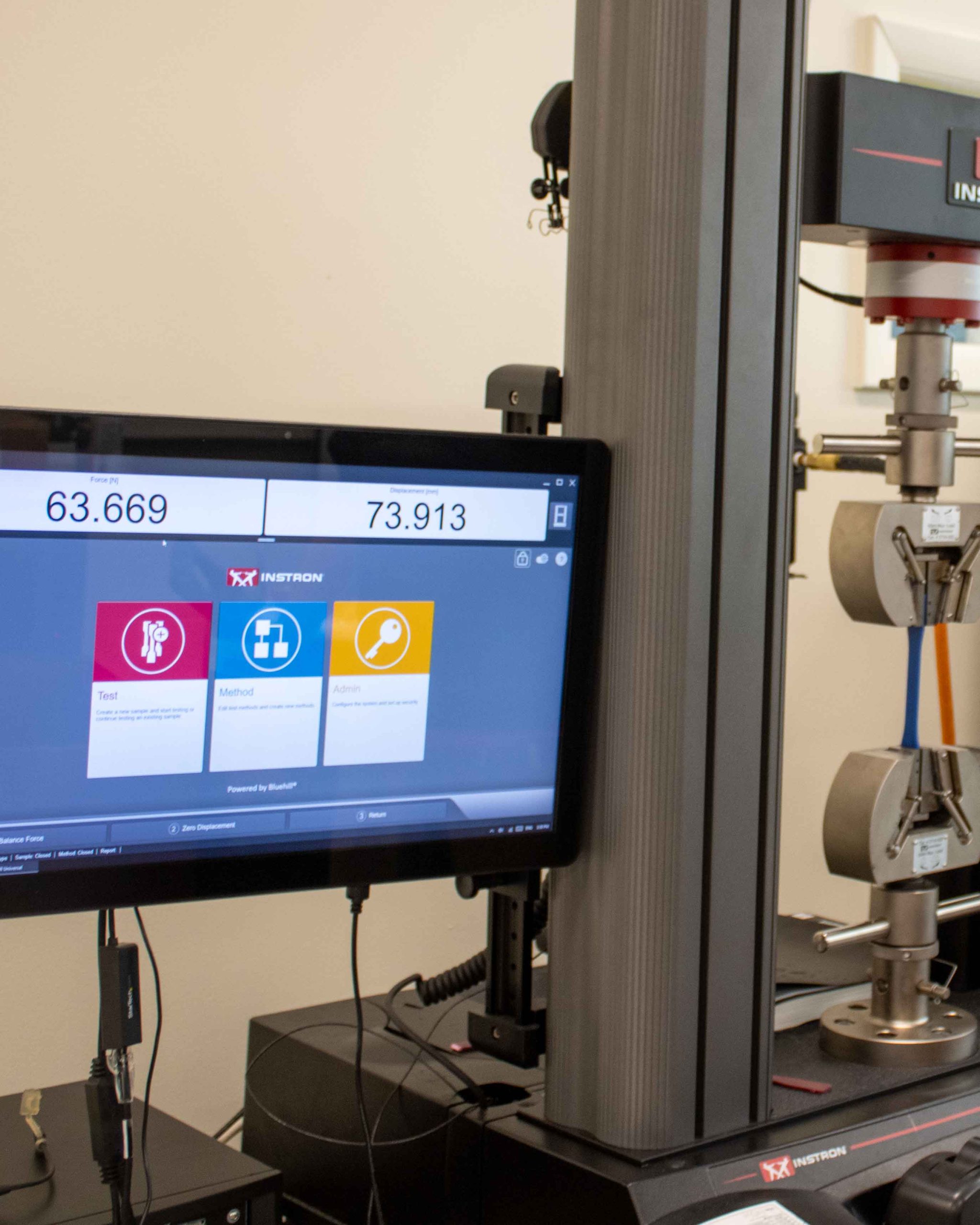 WCU MSET student Caleb Cole works on recycling system for discarded 3D printing material