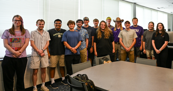 College of Engineering Ambassadors standing together