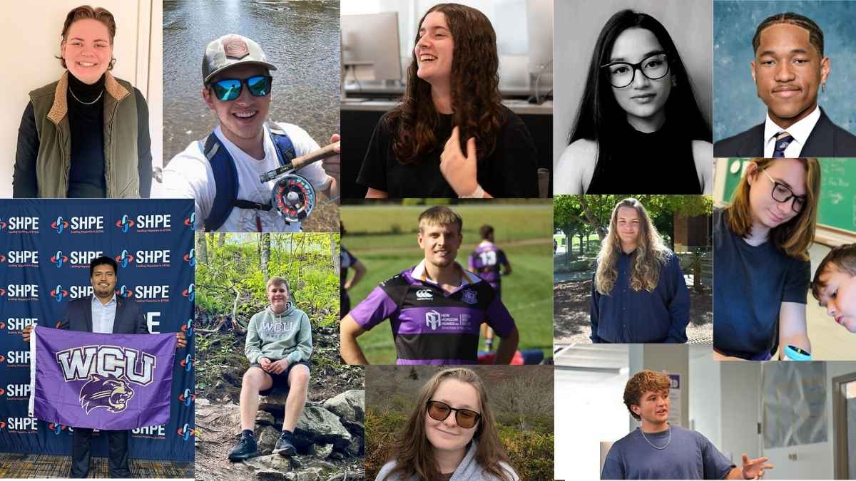WCU College of Engineering Ambassadors in a collage photo together