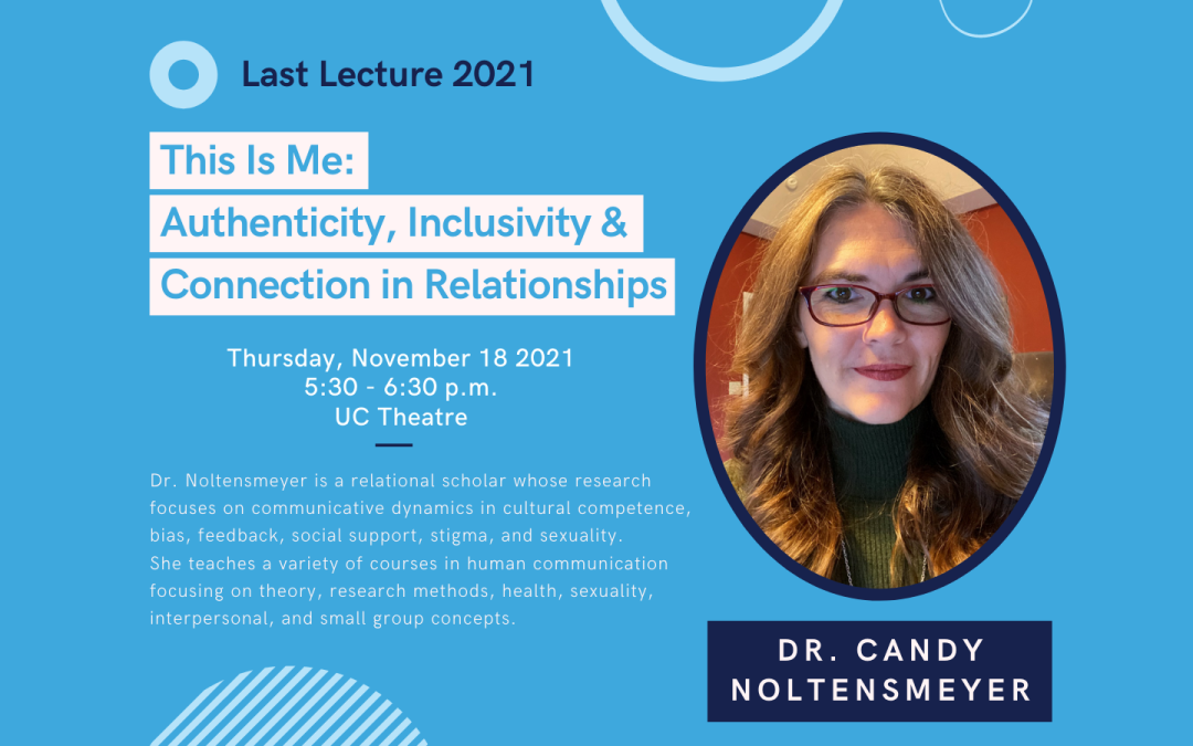 Communication professor Dr. Candy Noltensmeyer to present Last Lecture after receiving Faculty of the Year Award