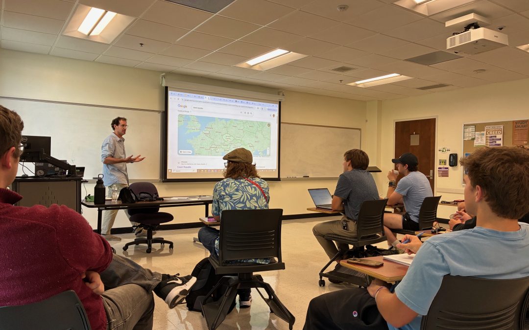 Jeremy Druker Addresses Disinformation and Propaganda with Communication Students