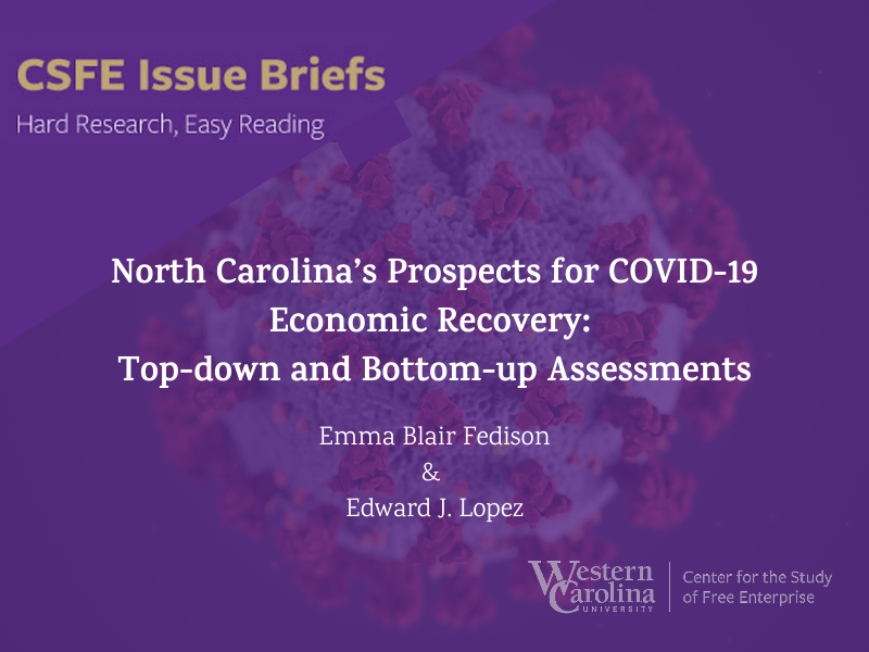 CSFE’s new study on North Carolina’s prospects for COVID-19 economic recovery