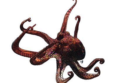 Alien on Earth Mosaic by Sawyer Carlson