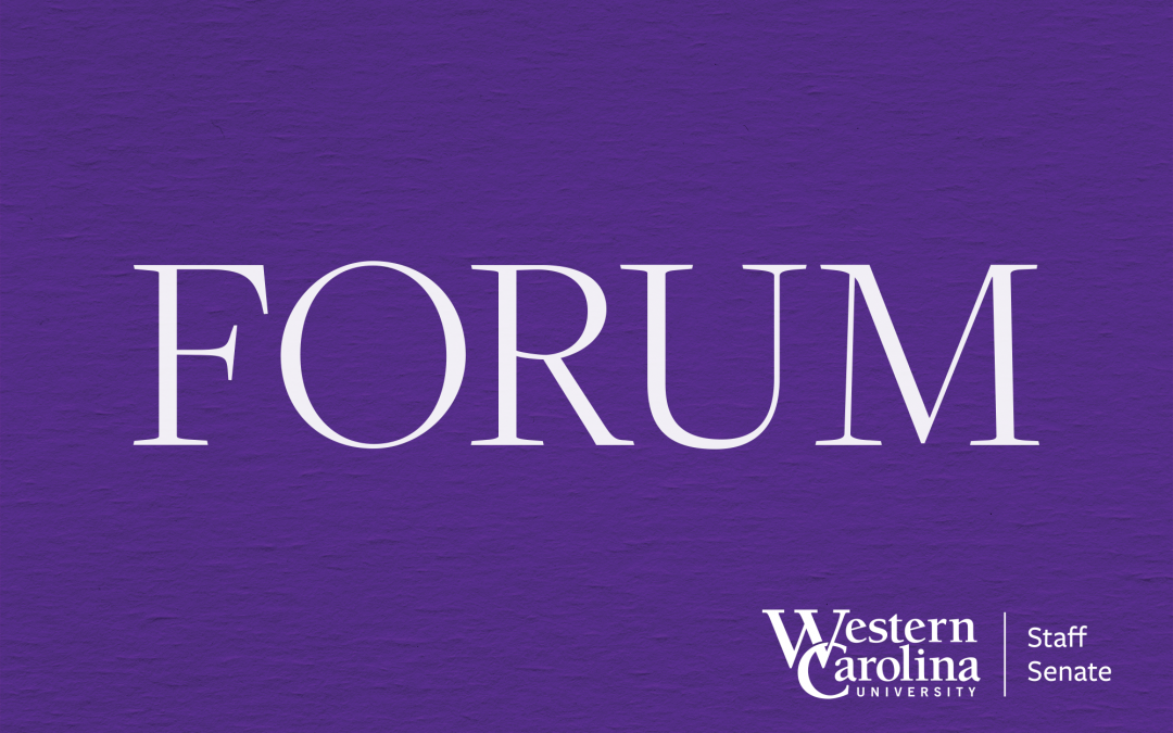 Staff & Faculty Senates to Host Fall Campus Forum Sept. 27