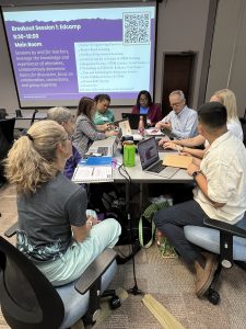 Educators collaborating with each other