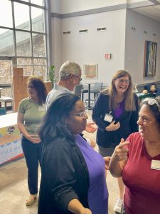 Educators collaborating with each other